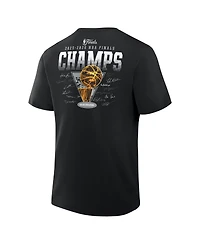 Fanatics Men's Black San Antonio Spurs 2026 Nba Champions Roster Trophy T-Shirt