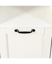 Midola Laundry Cabinet with 1 Removable Liner Bags Bathroom Storage Saving Linen Cabinet for Bathroom