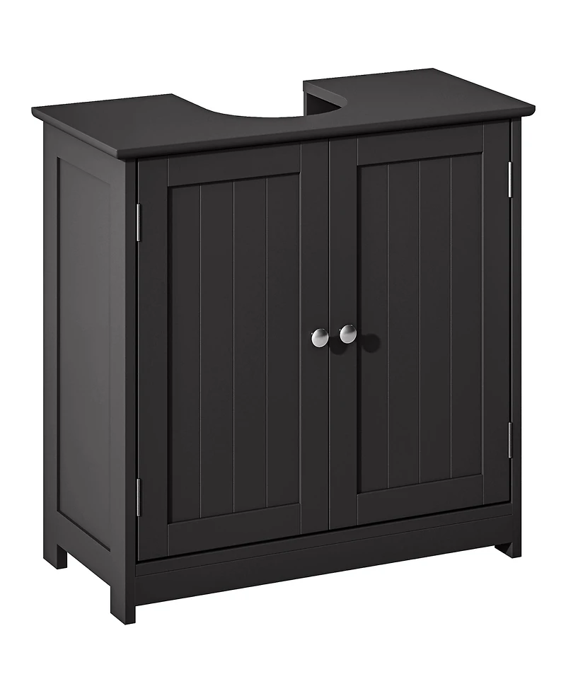 Busdays Pedestal Sink Storage Cabinet Bathroom Sink Cabinet with U Shape Cut Out and Adjustable Shelf