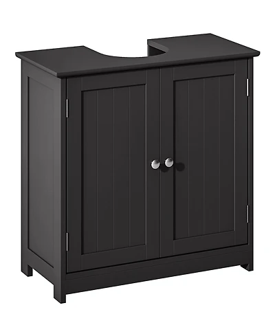 Busdays Pedestal Sink Storage Cabinet Bathroom Sink Cabinet with U Shape Cut Out and Adjustable Shelf