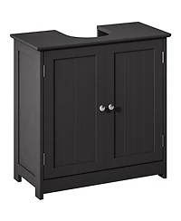 Busdays Pedestal Sink Storage Cabinet Bathroom Sink Cabinet with U Shape Cut Out and Adjustable Shelf