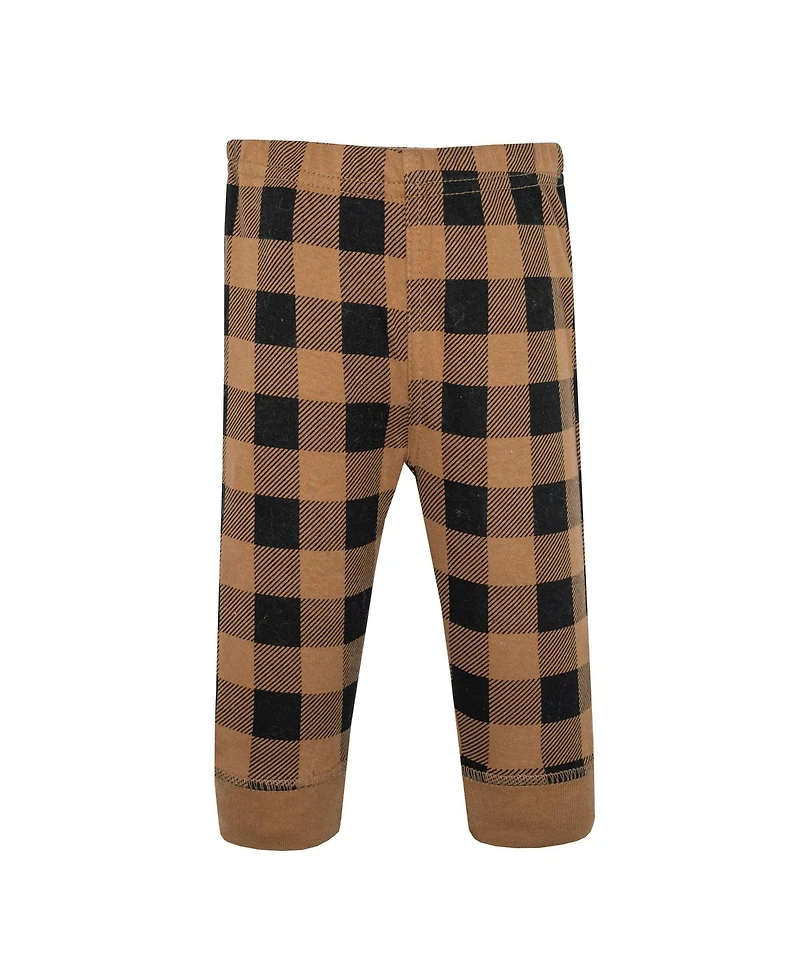 Hudson Baby Boys Cotton Pants and Leggings, Plaid