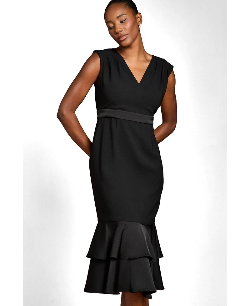 Coast Women's Crepe Peplum Dress