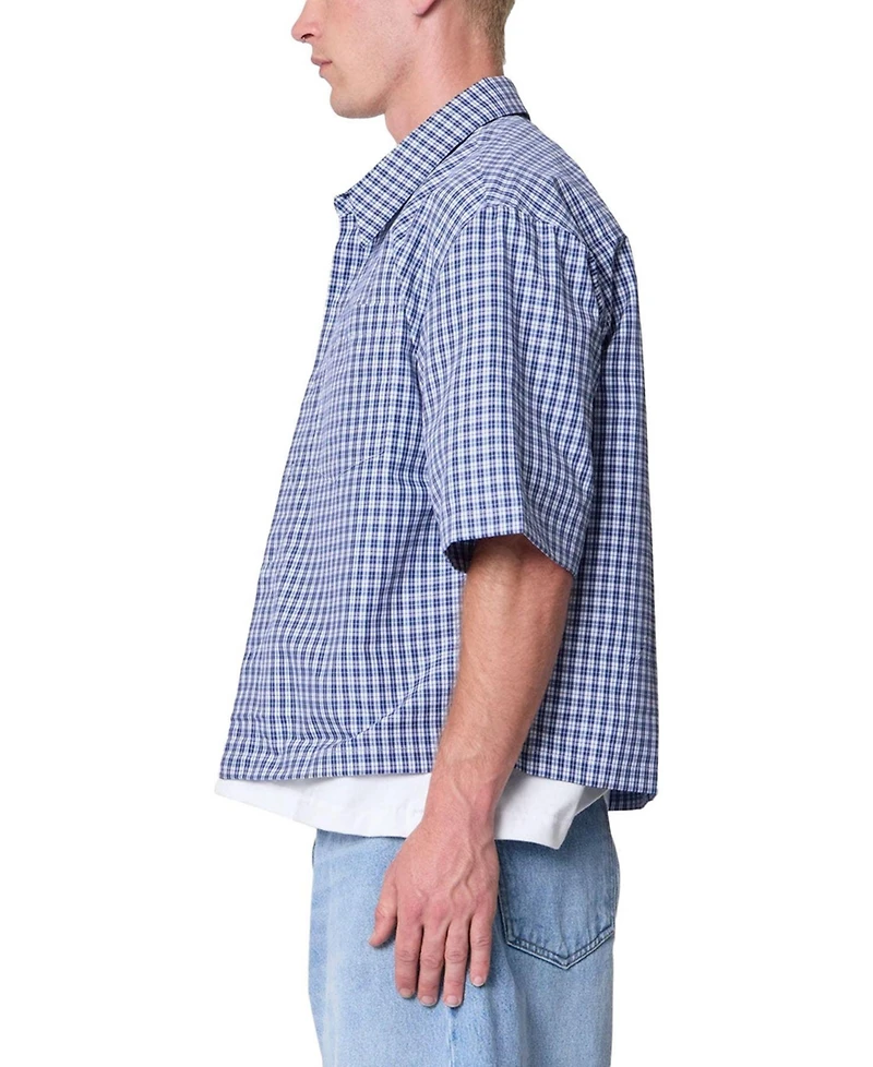 mnml Men's Crispy Poplin Over Button Up Shirt