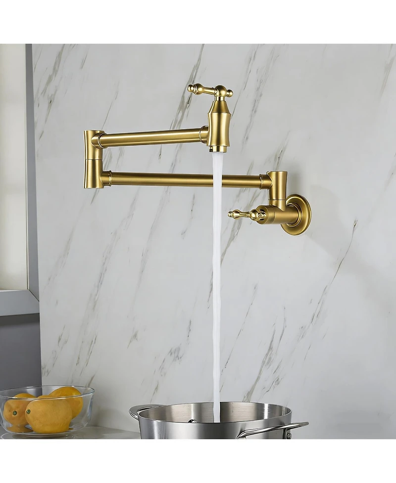 Phying Wall Mount Folding Kitchen Pot Filler Faucet