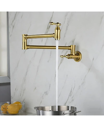 Phying Wall Mount Folding Kitchen Pot Filler Faucet