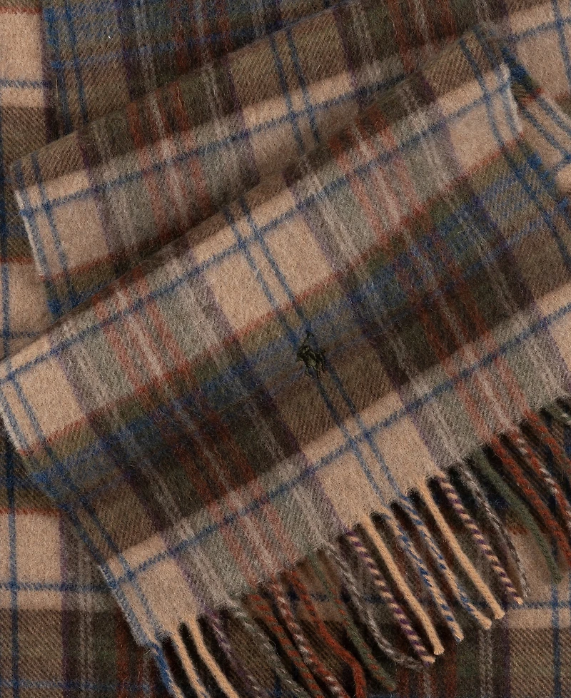 Polo Ralph Lauren Men's Cashmere Blend Plaid Scarf