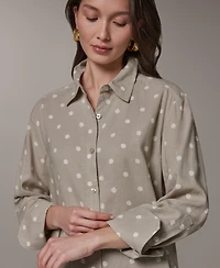 Donna Karan Weekend Women's Long-Sleeve Button-Down Shirt