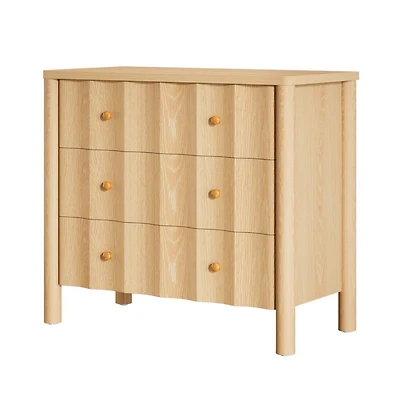 Slickblue Modern Bedside Nightstand with 3 Drawers
