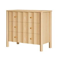 Slickblue Modern Bedside Nightstand with 3 Drawers