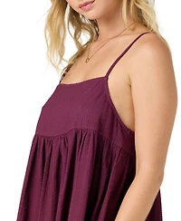 O'Neill Women's Rilee Square Neck Cover-Up Mini Dress