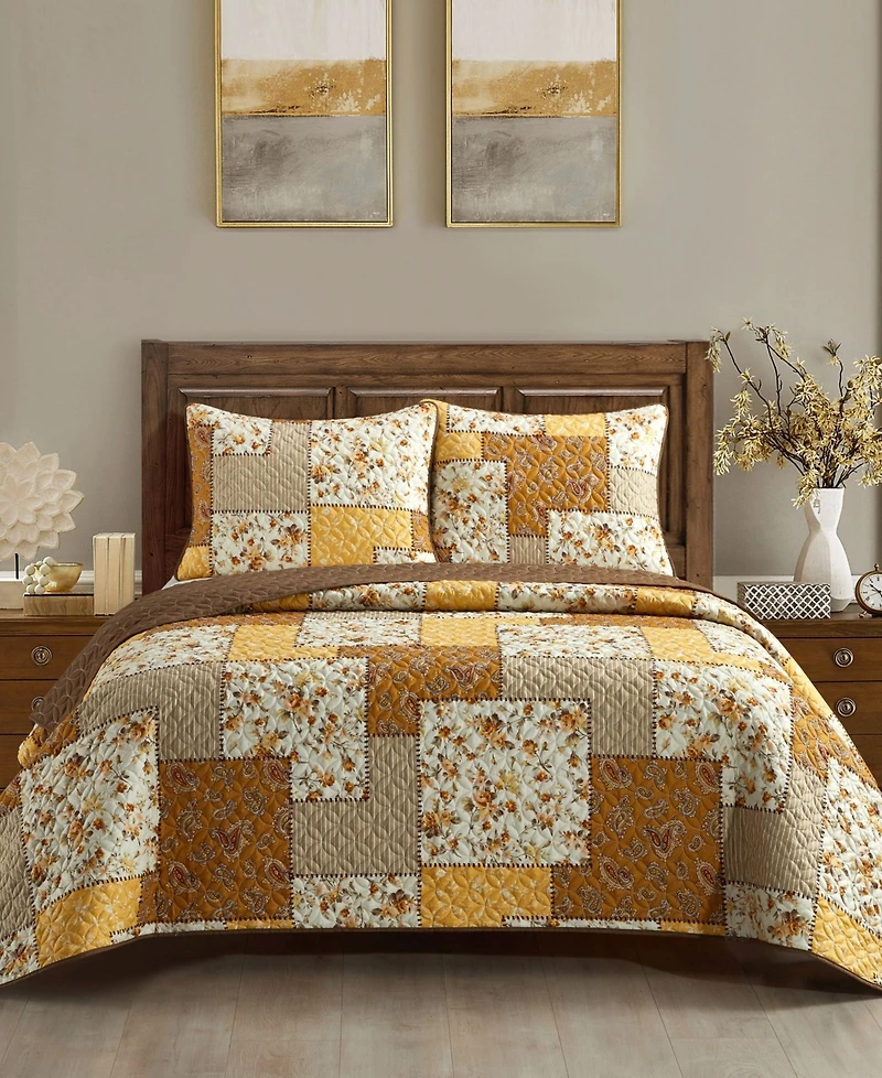 Stratford Park Kerry Floral 3-Piece Quilt Set