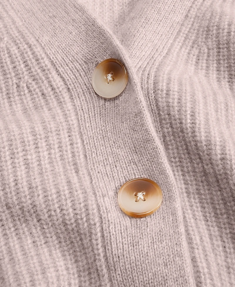 Charter Club Women's 100% Cashmere Shaker Stitch V-Neck Cardigan Sweater, Macy's Exclusive