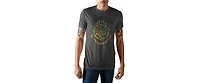 Harry Potter Men's Hogwarts Crest Charcoal Heather T-shirt-3X-Large
