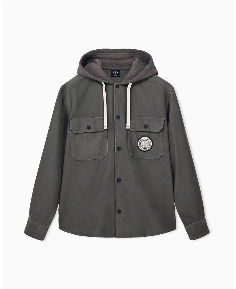 A|X Armani Exchange Men's Crossover Hooded Jacket