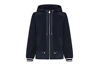 Olsen Women's Mixed Media Hooded Jacket