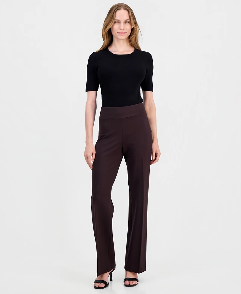 Anne Klein Women's High-Rise Pull-On Pants