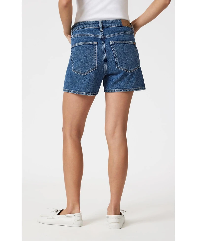 Mavi Jeans Women's Mavi's Heidi High Rise Relaxed Short Dark Shaded 90'S