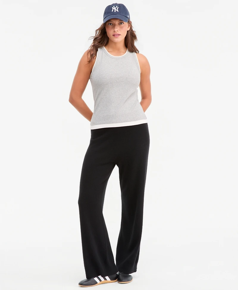 Charter Club Women's 100% Cashmere Pull-On Wide-Leg Pants, Macy's Exclusive