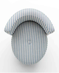 Tov Furniture Alyssa 27.6" Fabric Striped Linen Rolling Desk Chair