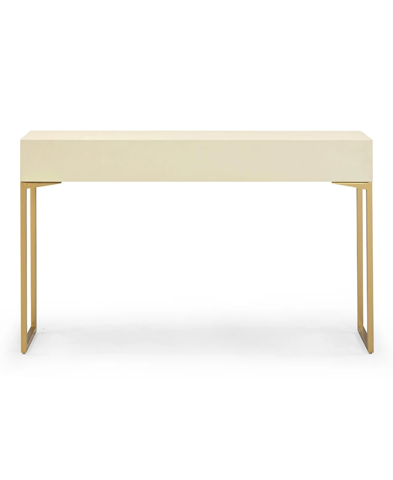 Tov Furniture Pesce Shagreen 29.8" Wood Rectangle Console Table