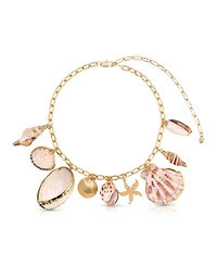 Ettika Private Island 18k Gold-Tone Plated Assorted Shell Necklace