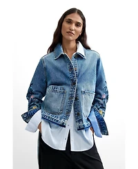Desigual Women's Denim 100% cotton jacket