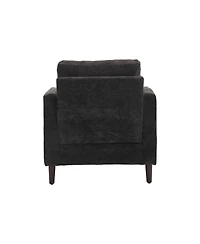 Clihome Modern Accent Chair Lounge for Living Room,Tufted Club Chair, Mid Century Arm Chairs with Studded,for Bedroom