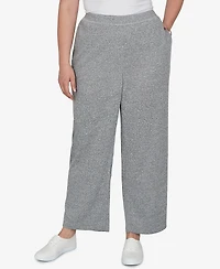 Alfred Dunner Plus Brushed Heather Pull-On Pants