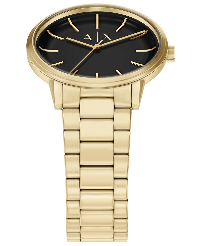 Armani Exchange Men's Na Quartz Gold Stainless Steel Watch 42mm