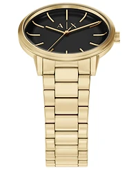 Armani Exchange Men's Na Quartz Gold Stainless Steel Watch 42mm