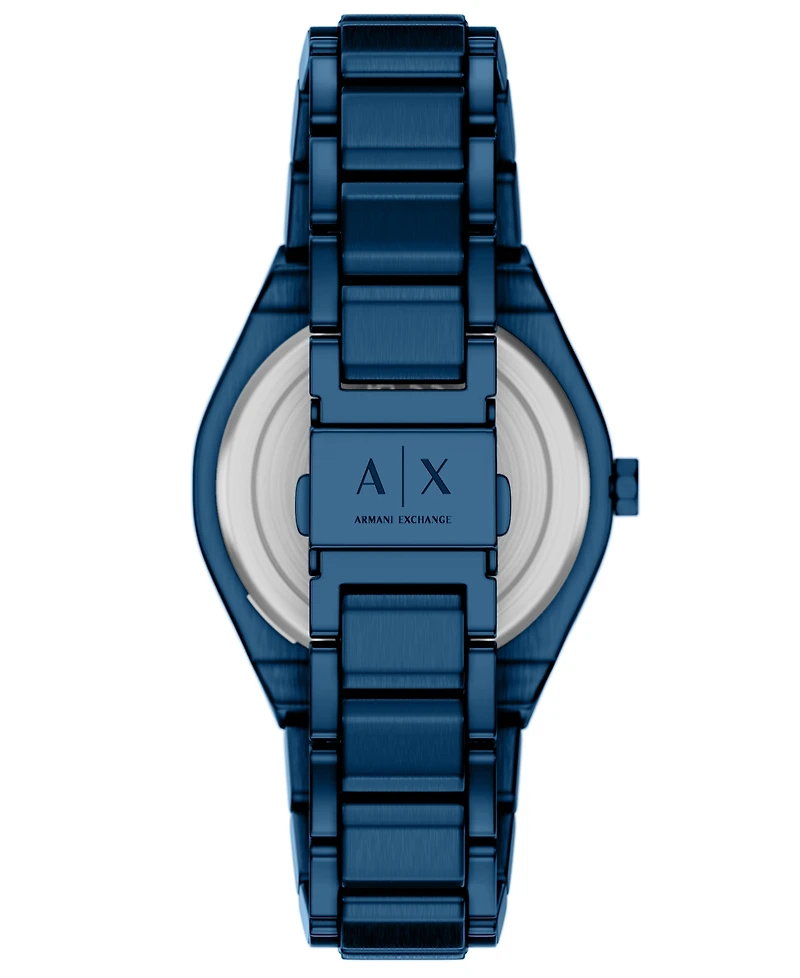 Armani Exchange Women's Sync Quartz Blue Stainless Steel Watch 36mm