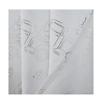 Rt Designers Collection Christmas Trucks Foil Shower Curtain
