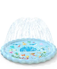 Aofar 90.5" Splash Pad Sprinkler Play Mat Kids Outdoor Water Pool