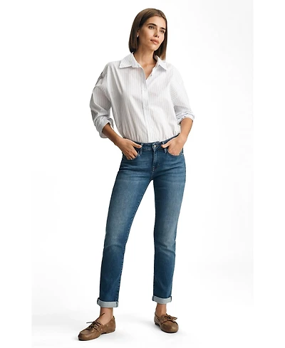 Mavi Jeans Women's Emma Mid Rise Slim Boyfriend