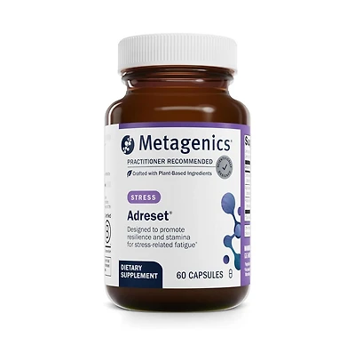 Metagenics Adreset Adaptogen Formula with Rhodiola, Panax Ginseng and Cordyceps Supports Stress Resilience