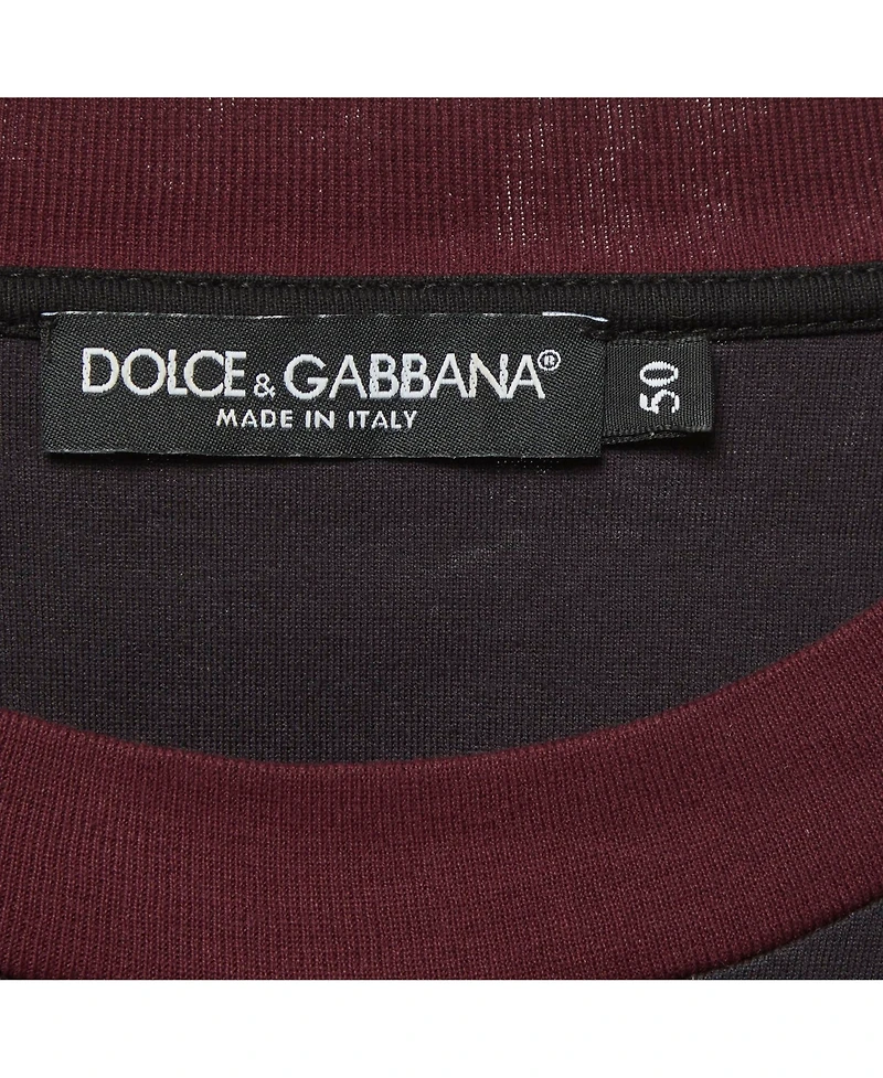 Pre-Owned Dolce & Gabbana Men's Floral Print Jersey T-Shirt