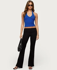 Edikted Women's Vespera V Neck Halter Top