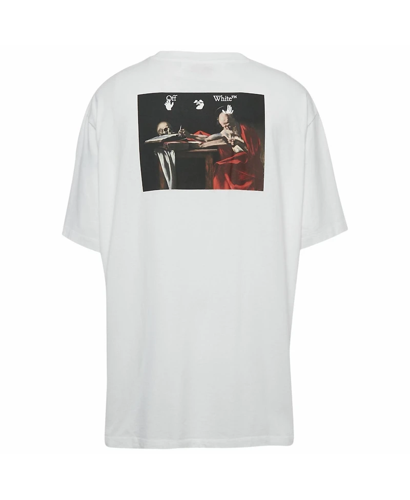 Pre-Owned Off-White Men's Back Print Jersey Oversized T-Shirt