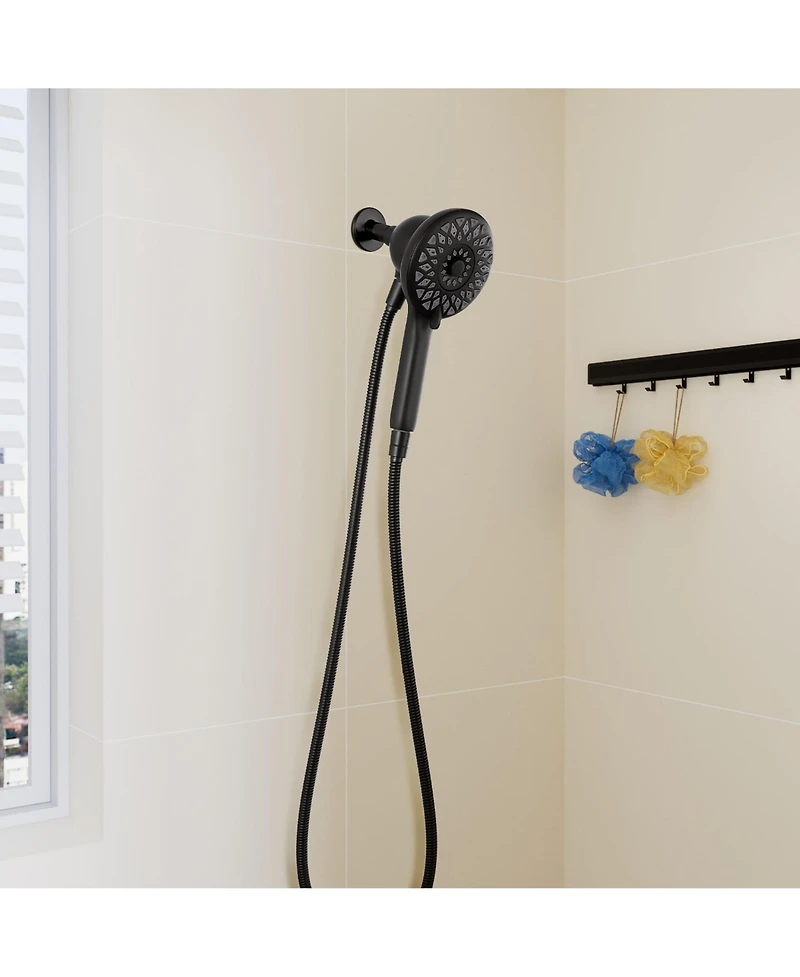 Phying Magnetic Handheld Shower Head 6 Spray Mode High Pressure Shower Head With 60 Inch Stainless Steel Hose For Bathroom Daily Use