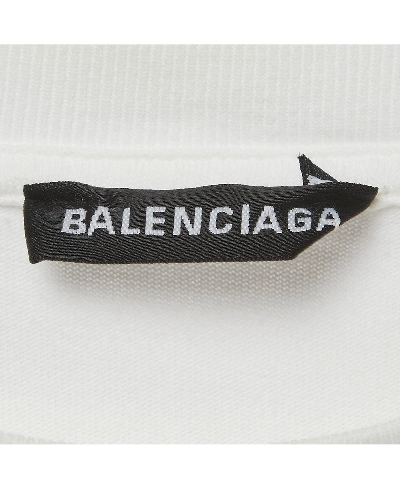 Pre-Owned Balenciaga Men's Logo Print Jersey T-Shirt