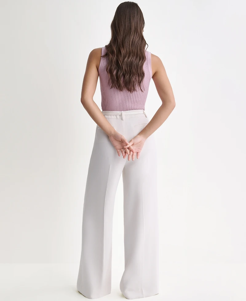 Bcbg Women's Wide-Leg High-Rise Pants