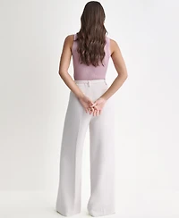Bcbg Women's Wide-Leg High-Rise Pants