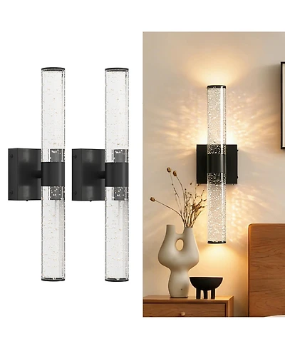 Midola 2 Sets Bathroom Light, Modern Wall Lights Light Fixture (Led), Bathroom Over Mirror Wall Lights for Kitchen Dining Room Bedroom Hallway