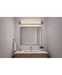 Midola 24-Inches Brushed Nickel Integrated Led Modern/Contemporary Bathroom Vanity Light Bar