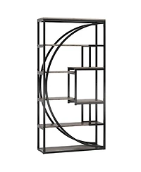 Slickblue 8-Tier Industrial Bookcase for Home or Office
