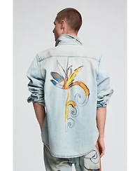 Desigual Men's Embroidered denim shirt