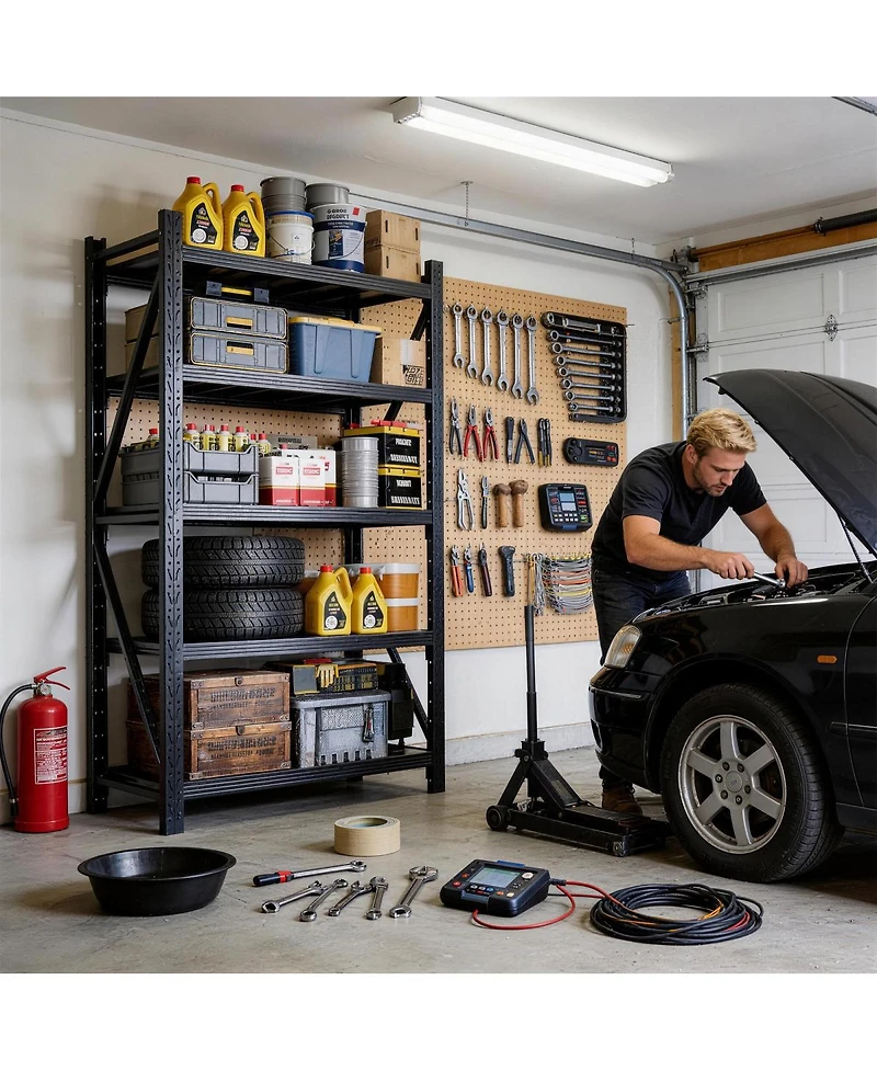 Streamdale Furniture 5-Tier Adjustable Metal Garage Shelving Unit