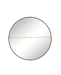 Laoties Oversized Round Wall Mirror, Modern Metal Circle Vanity Mirror for Living Room, Entryway