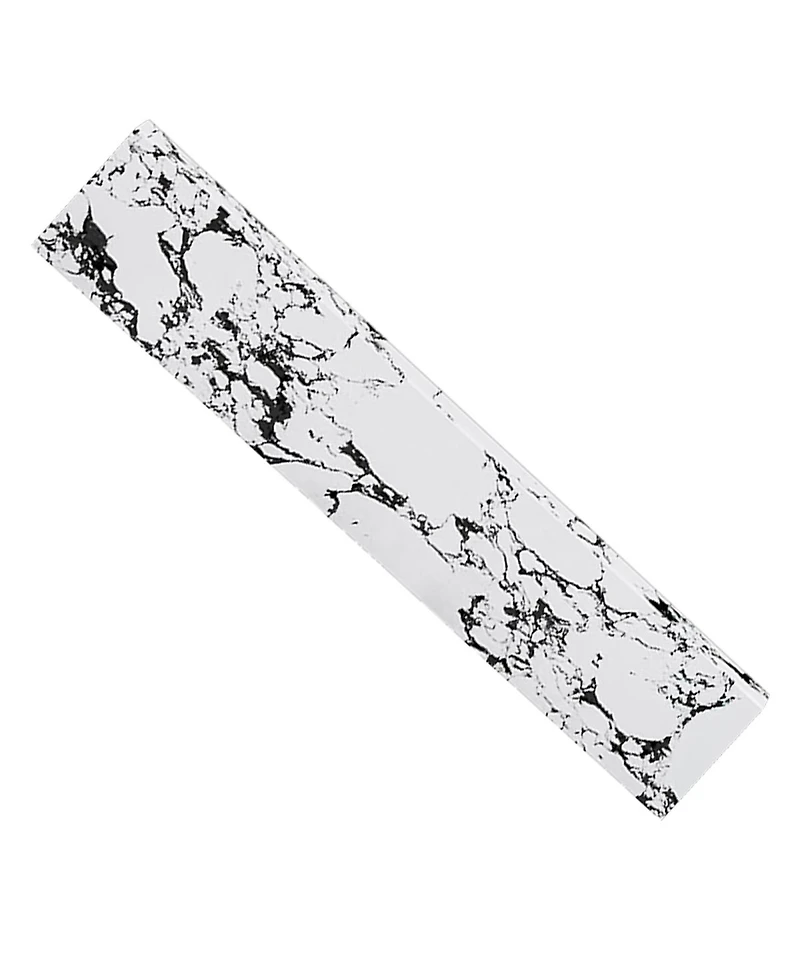 Sillysis 31/37/43/49 Inch Artificial Marble Bathroom Vanity Top with Rectangular Undermount Sink, Overflow, 4 Inch Backsplash